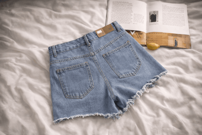 Urban Chic High-Waist Denim Shorts