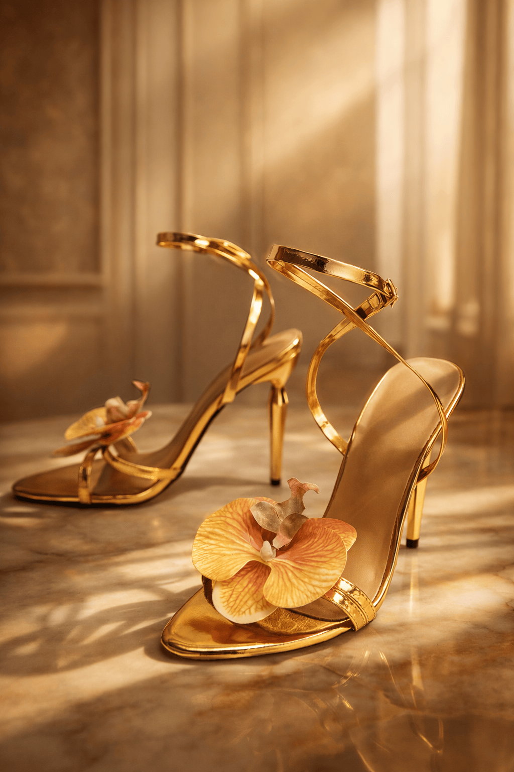 Golden Goddess Platform Sandals