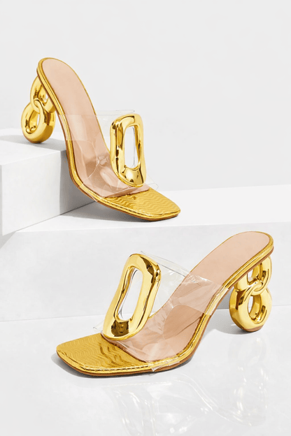 Celestial Glow Metallic Heels