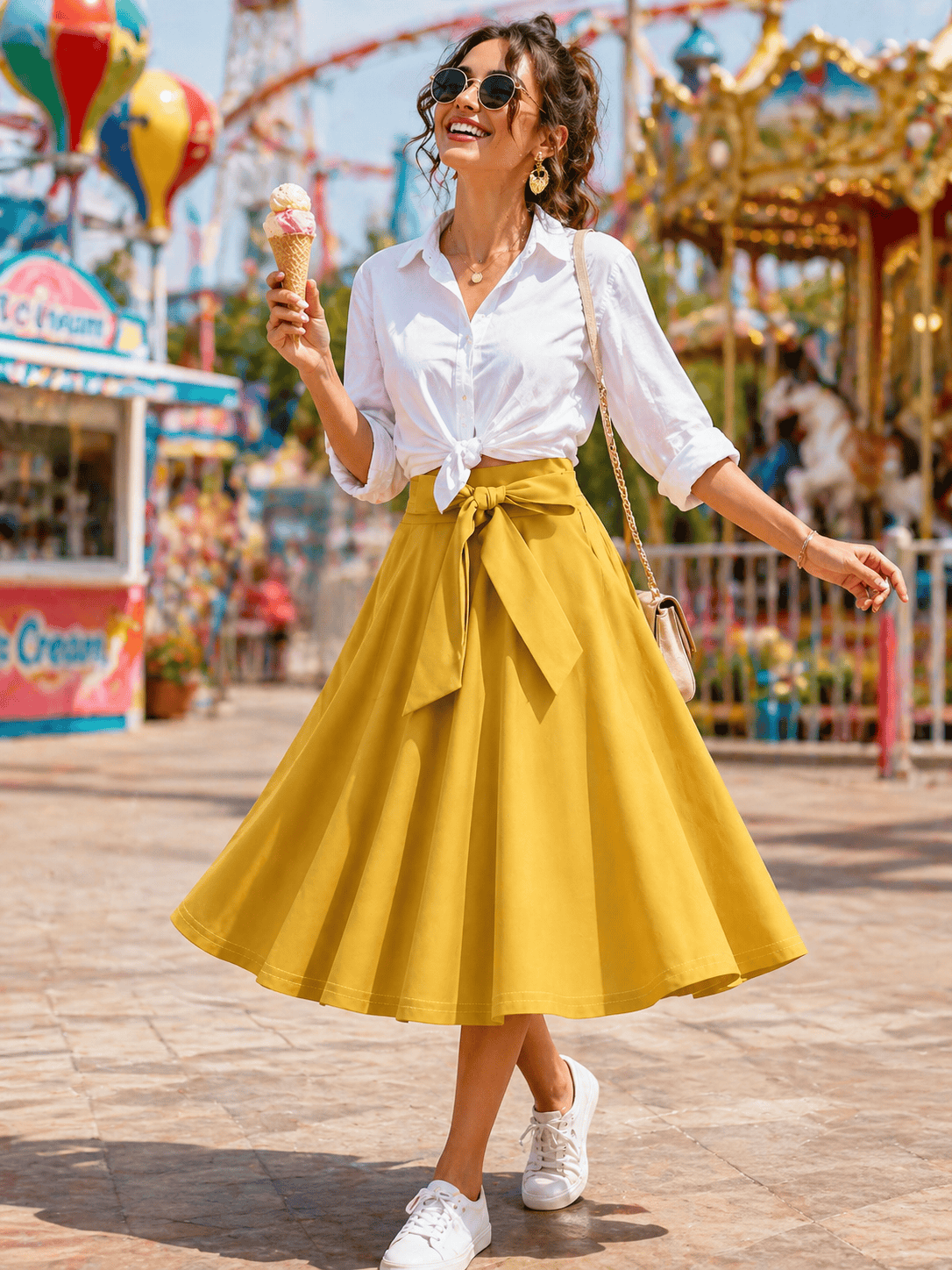 ColorPop Denim-Inspired Skirt