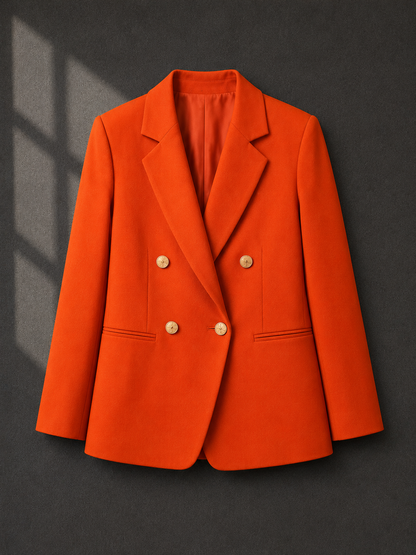 Socialite Chic Button-Detail Jacket