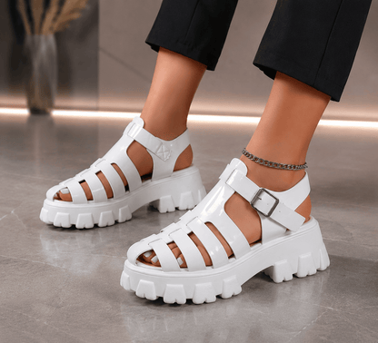 Platform Chic Buckle Sandals