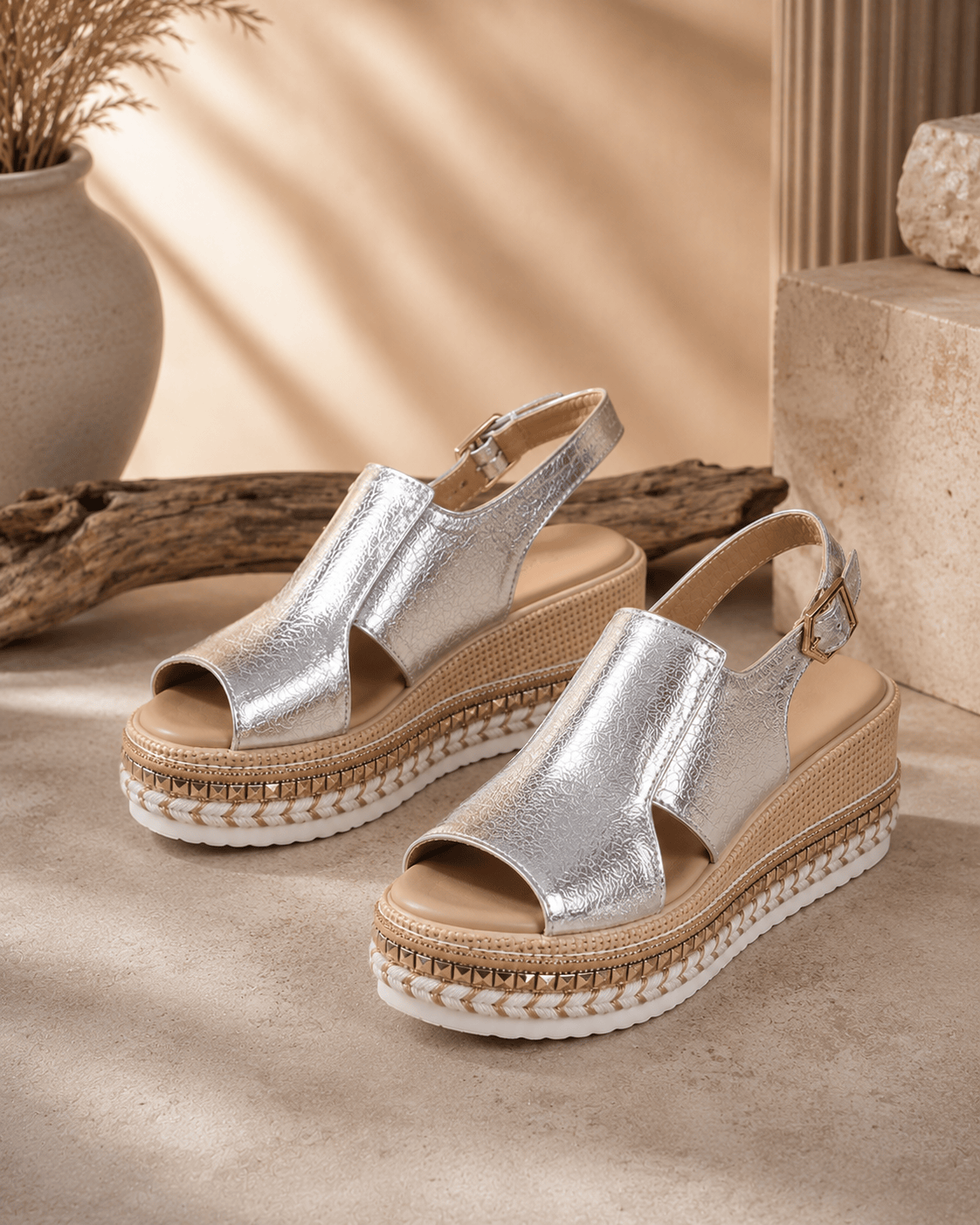 Glamour Luxe Metallic Sandals