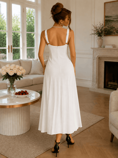 European And American Leisure Vacation Style Seaside Atmosphere Sling Dress