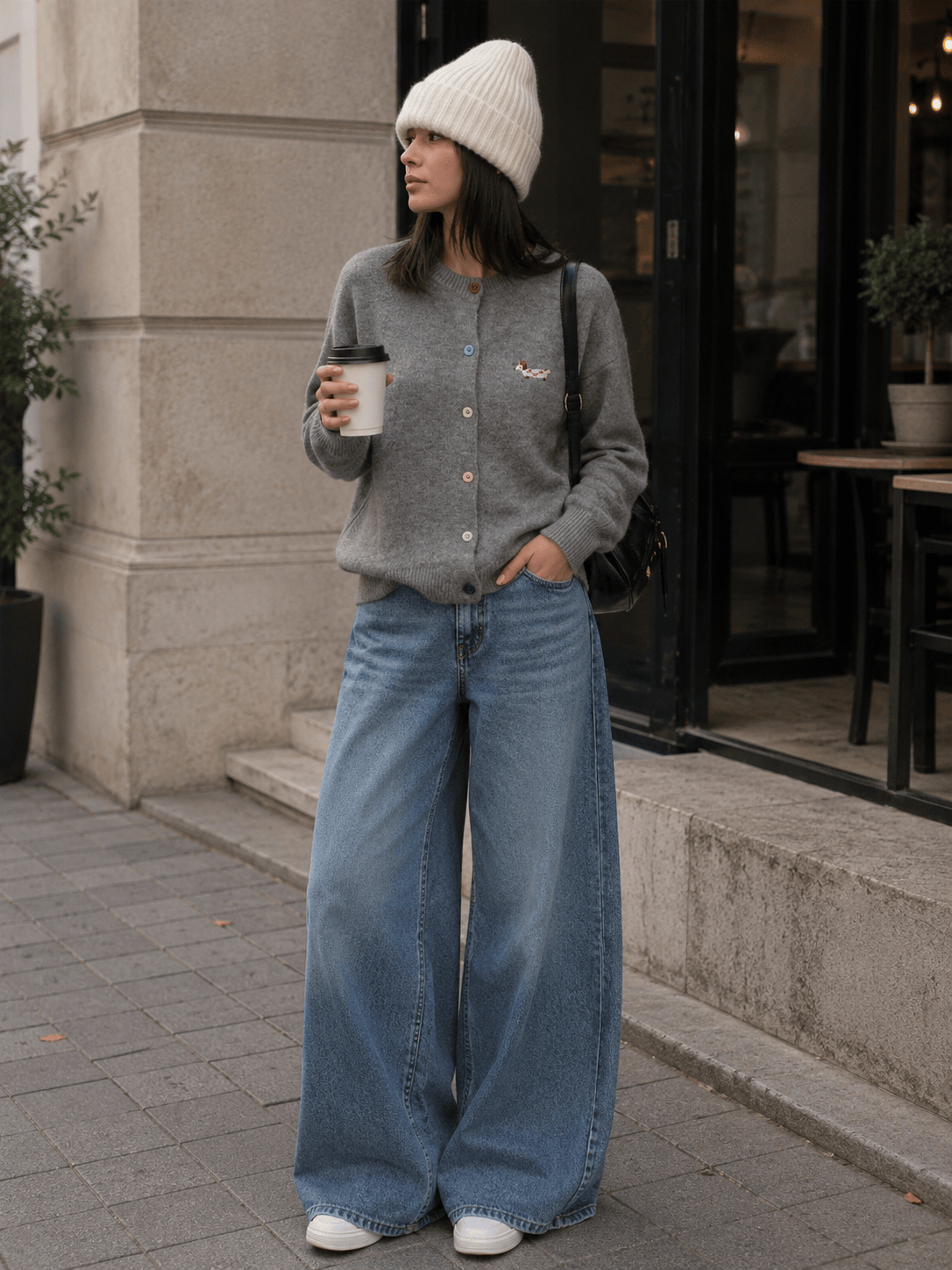 Embroidered Relaxed-Fit Fashion Top