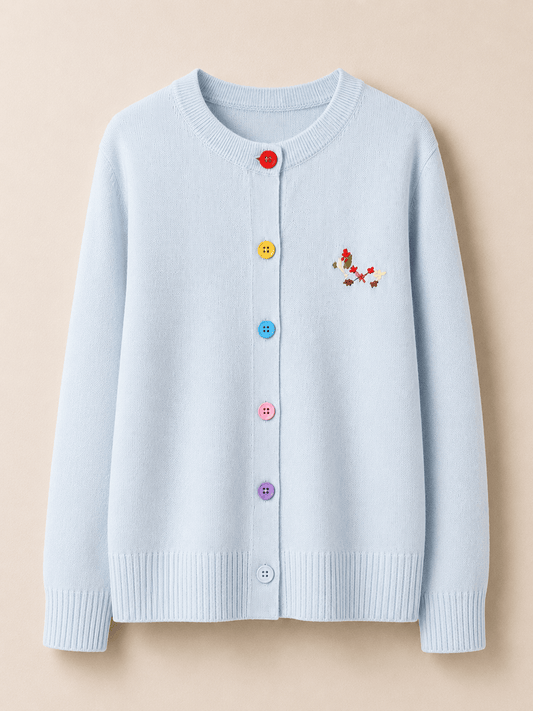 Embroidered Relaxed-Fit Fashion Top