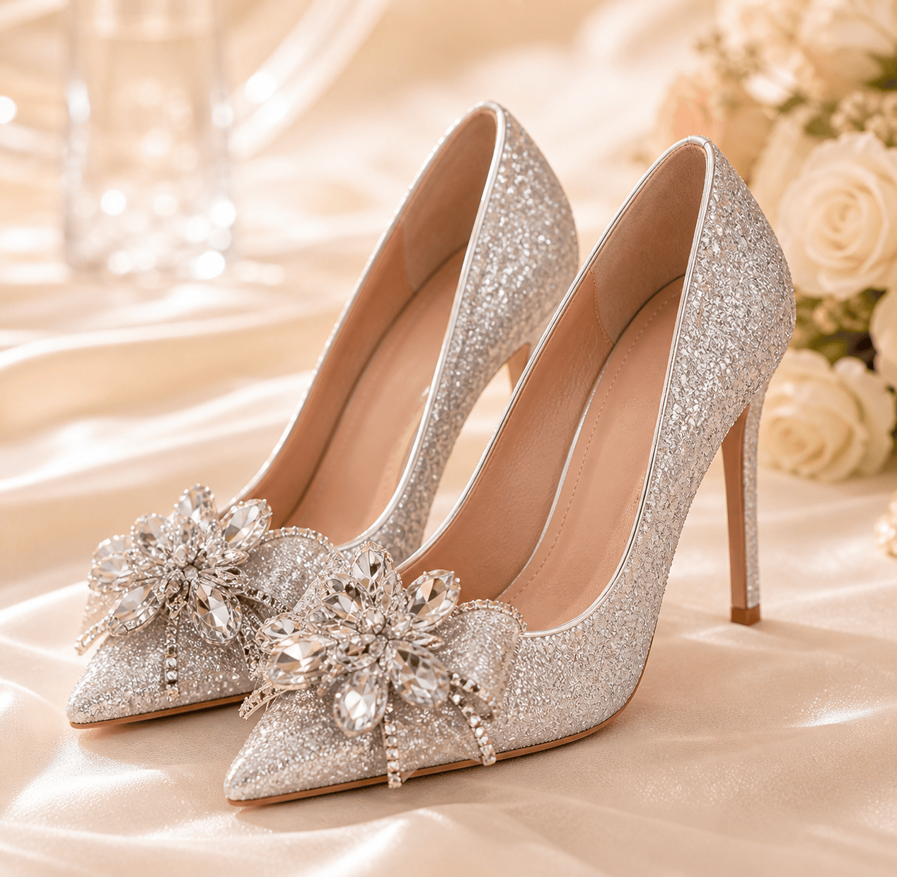 Celeste Crystal Evening Heels