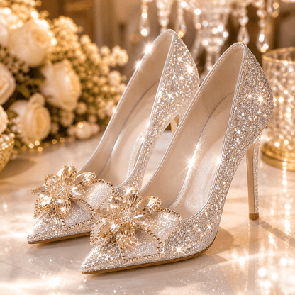 Celeste Crystal Evening Heels