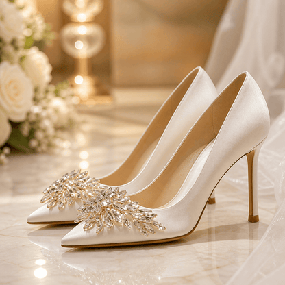 Starlight Rhinestone Pointed Heels