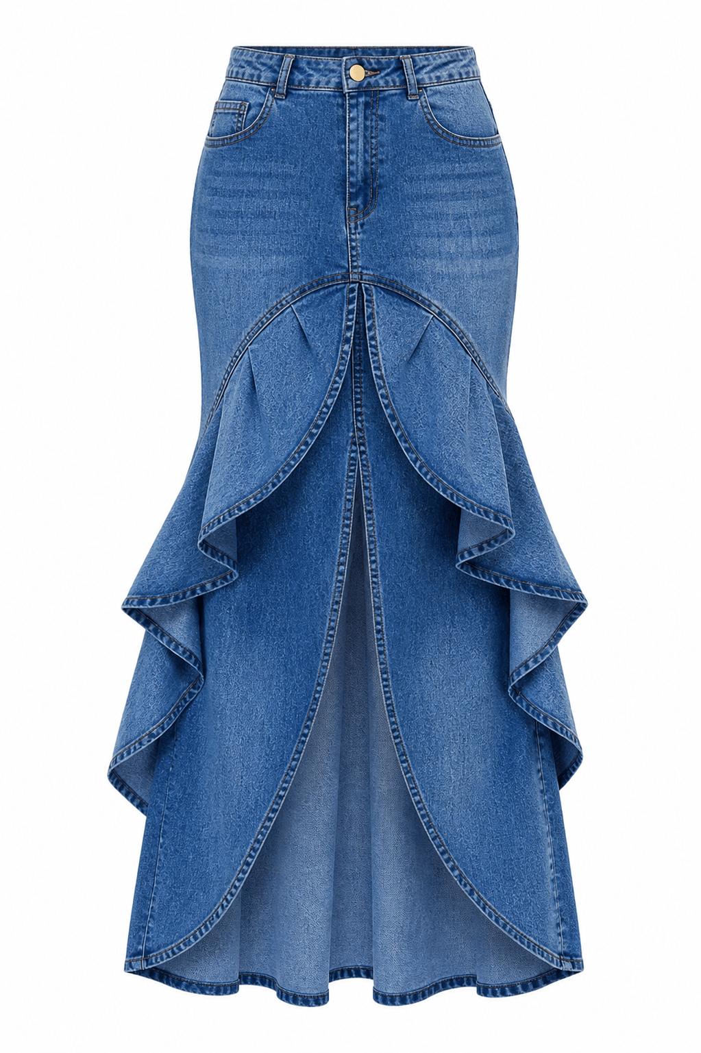 Sweet Breeze Maxi Denim Skirt