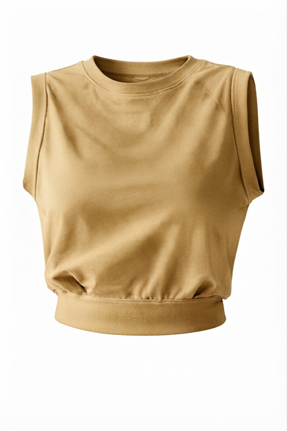 Effortless Drawstring Sleeveless Top