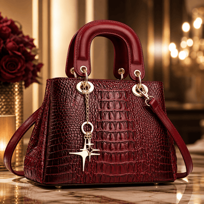 Embossed PU Leather Street Style Handbag