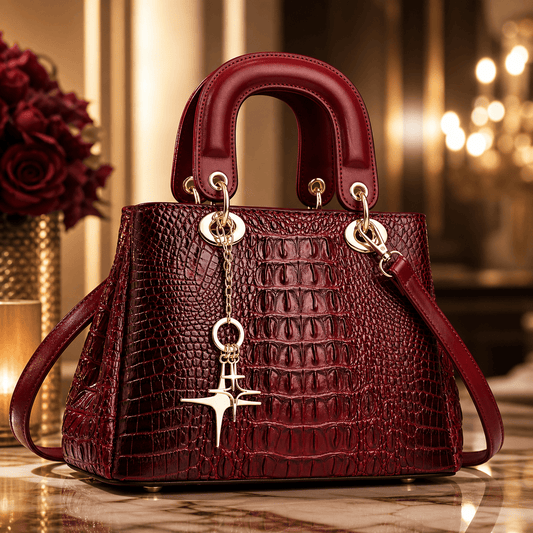 Embossed PU Leather Street Style Handbag
