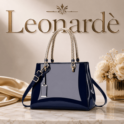 Glossy PU Leather Fashion Tote Handbag