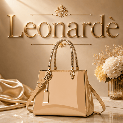 Glossy PU Leather Fashion Tote Handbag