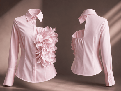 Elegant Floral Princess Sleeve Blouse