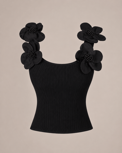 Sweet Chic Embellished Slim-Fit Top