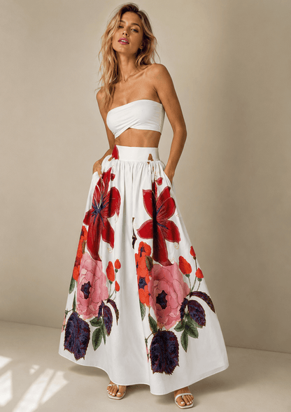 Feather Glam A-Line Mini Skirt