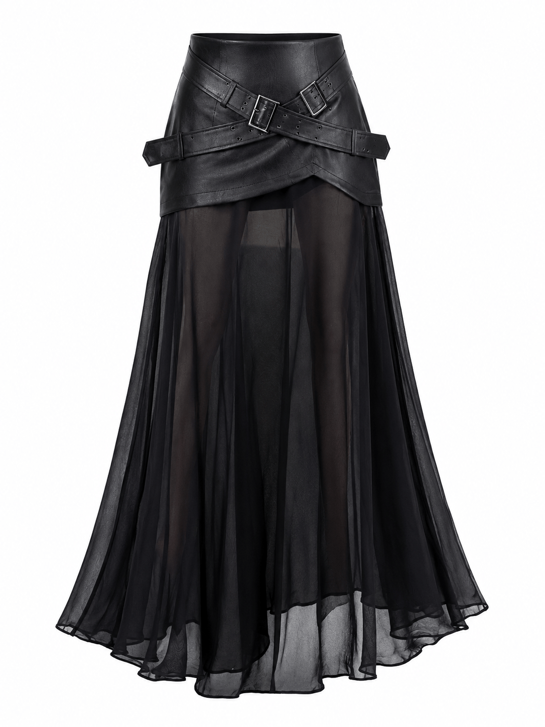 Urban Grace Pleated Tulle Maxi Skirt
