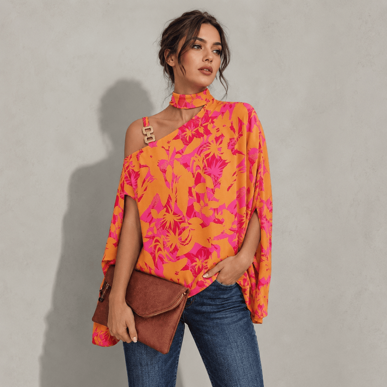 Breezy Printed Loose-Fit Summer Top