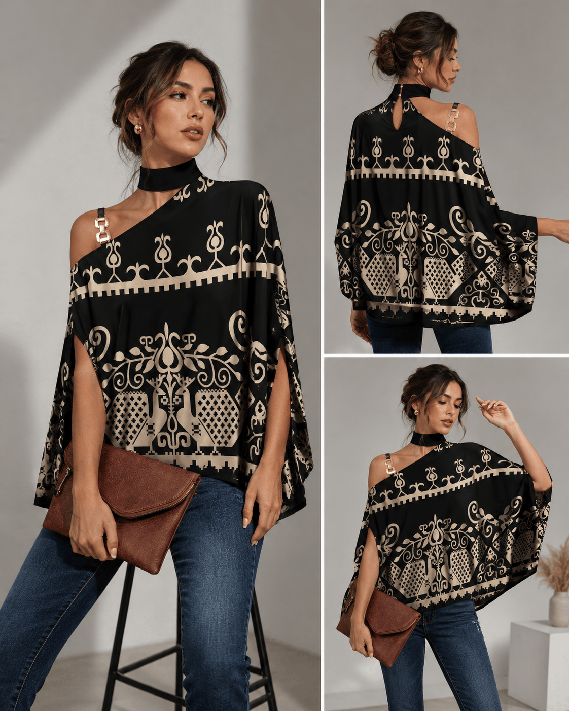 Breezy Printed Loose-Fit Summer Top