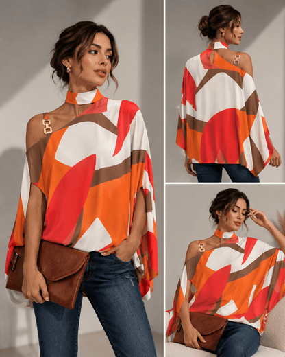 Breezy Printed Loose-Fit Summer Top