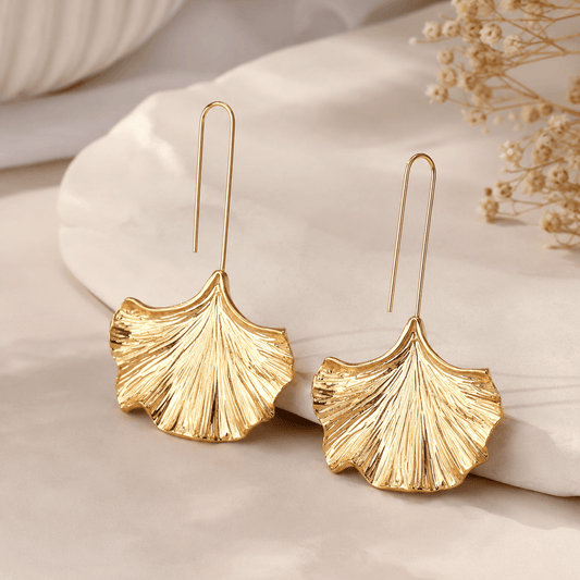 🍃 Pastoral Leaf Drop Earrings