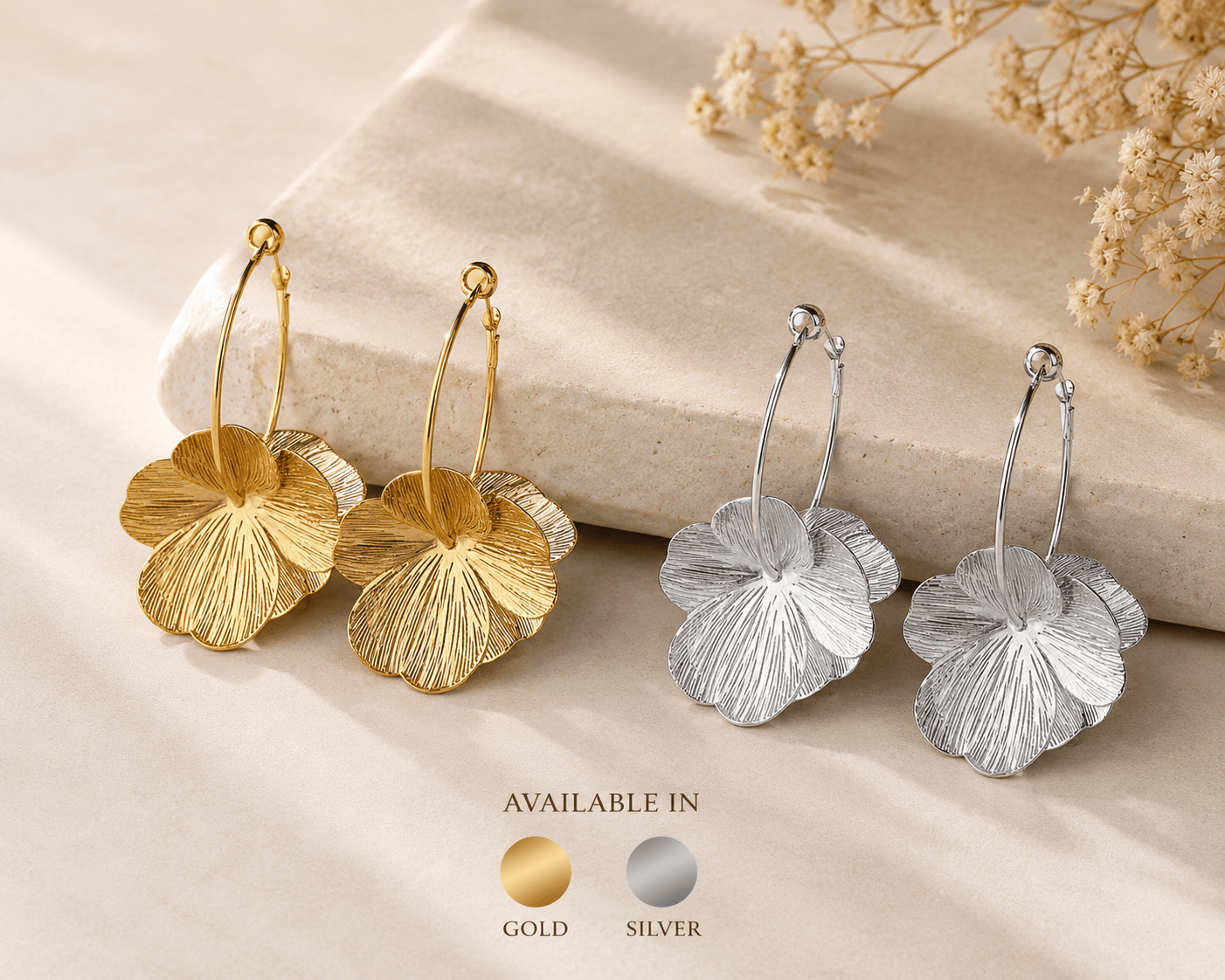 🌸 Hollow Flower Fashion Earrings