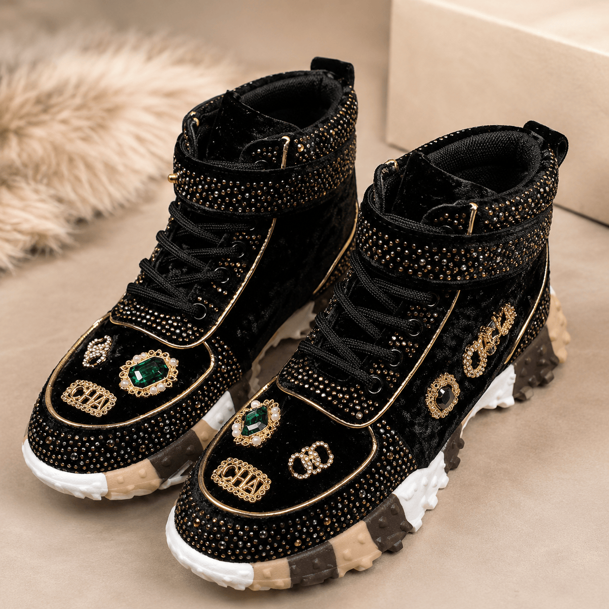 Kyoto Sparkle Platform Loafers