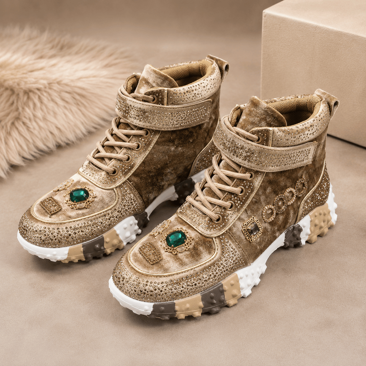 Kyoto Sparkle Platform Loafers