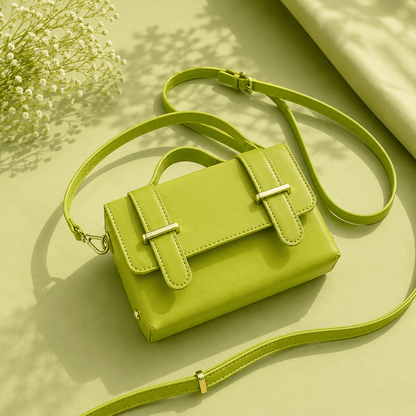 Chic Solid Color Crossbody Bag