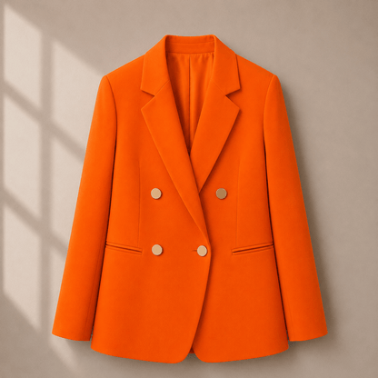 Socialite Chic Button-Detail Jacket