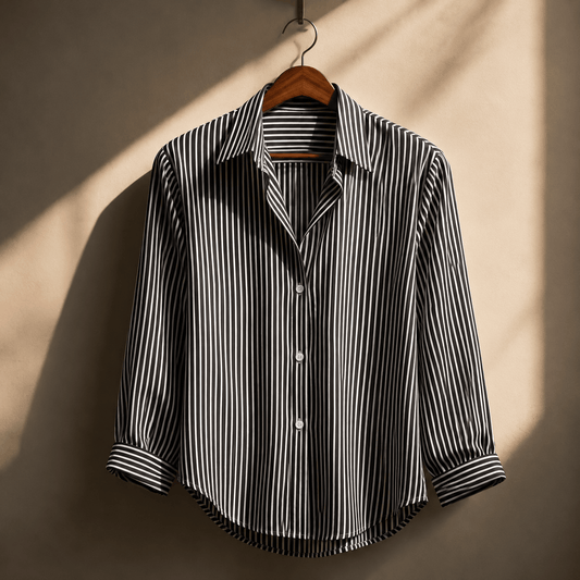 Elegant Office Chic Longline Shirt
