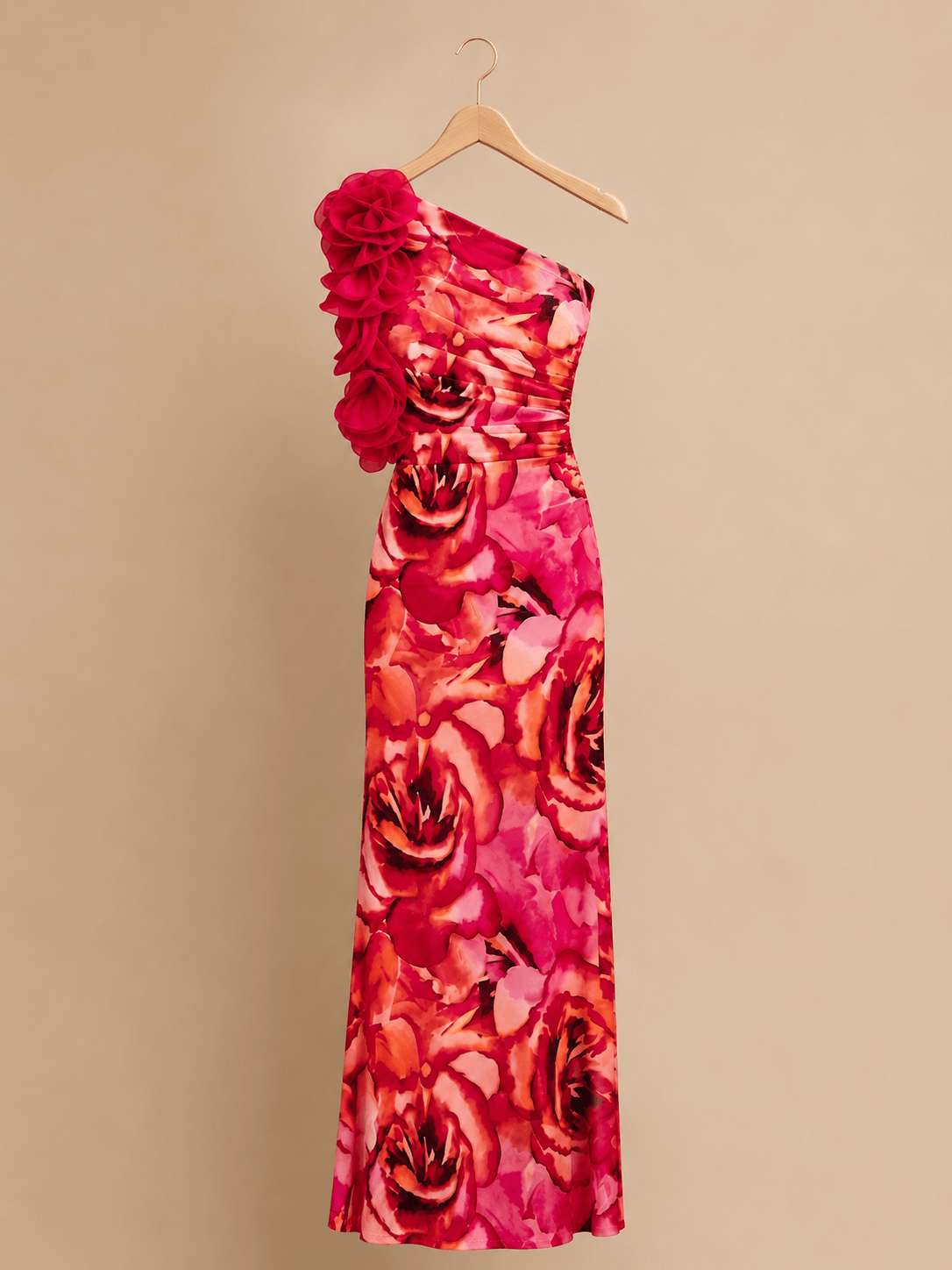 Women's Slim Sleeveless Three-dimensional Flower Dress