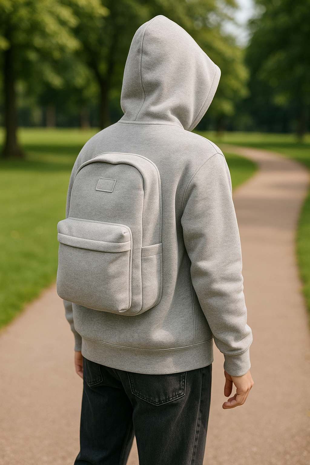 Practical & Anti-Theft Minimalist Grey Backpack – Smart & Stylish for Everyday Use