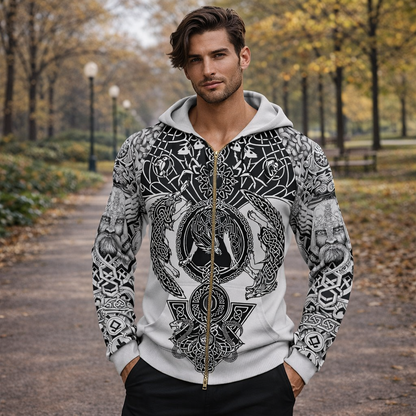 Viking Odin Best Viking Tattoo 3D Hoodies Men/women Hipster Streetwear Outfit