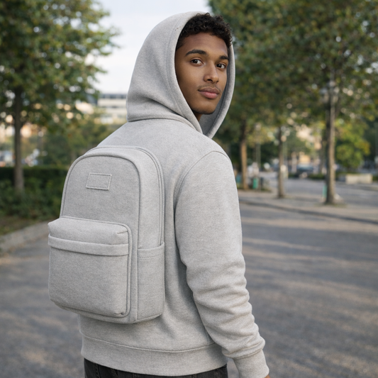 Practical & Anti-Theft Minimalist Grey Backpack – Smart & Stylish for Everyday Use