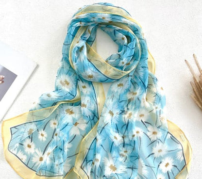 🌸 Luxury Printed Square Fashion Scarf