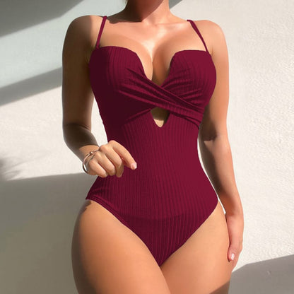 Elegant Ruched One-Piece Swimsuit