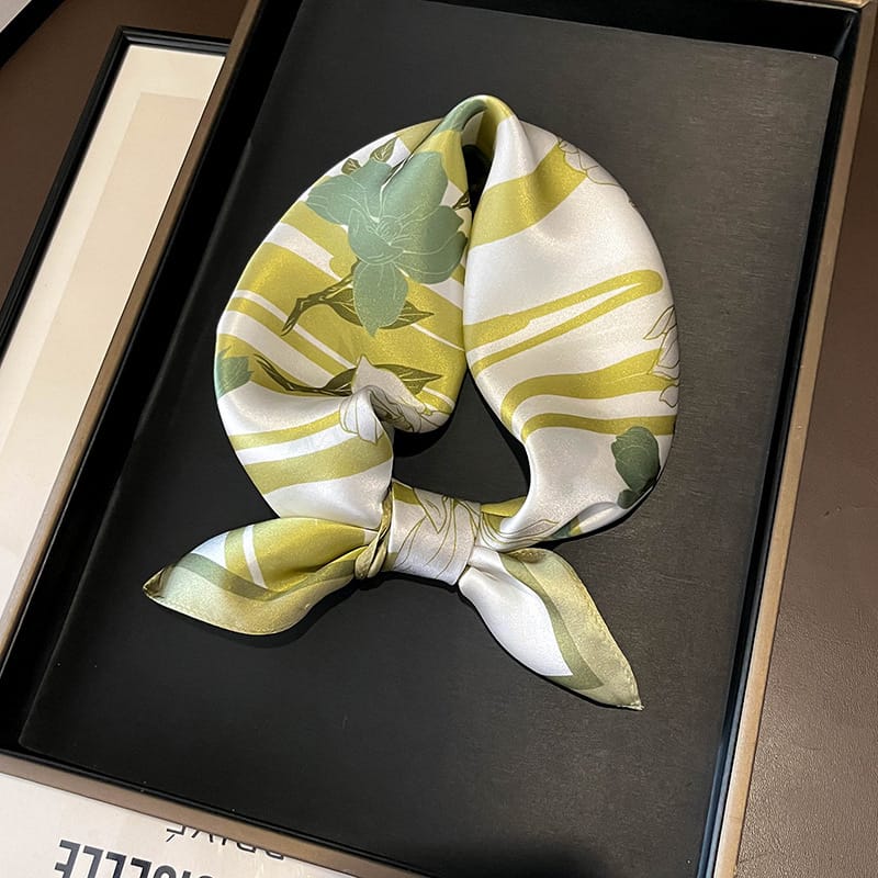 ✨ Genuine Silk Printed Square Scarf
