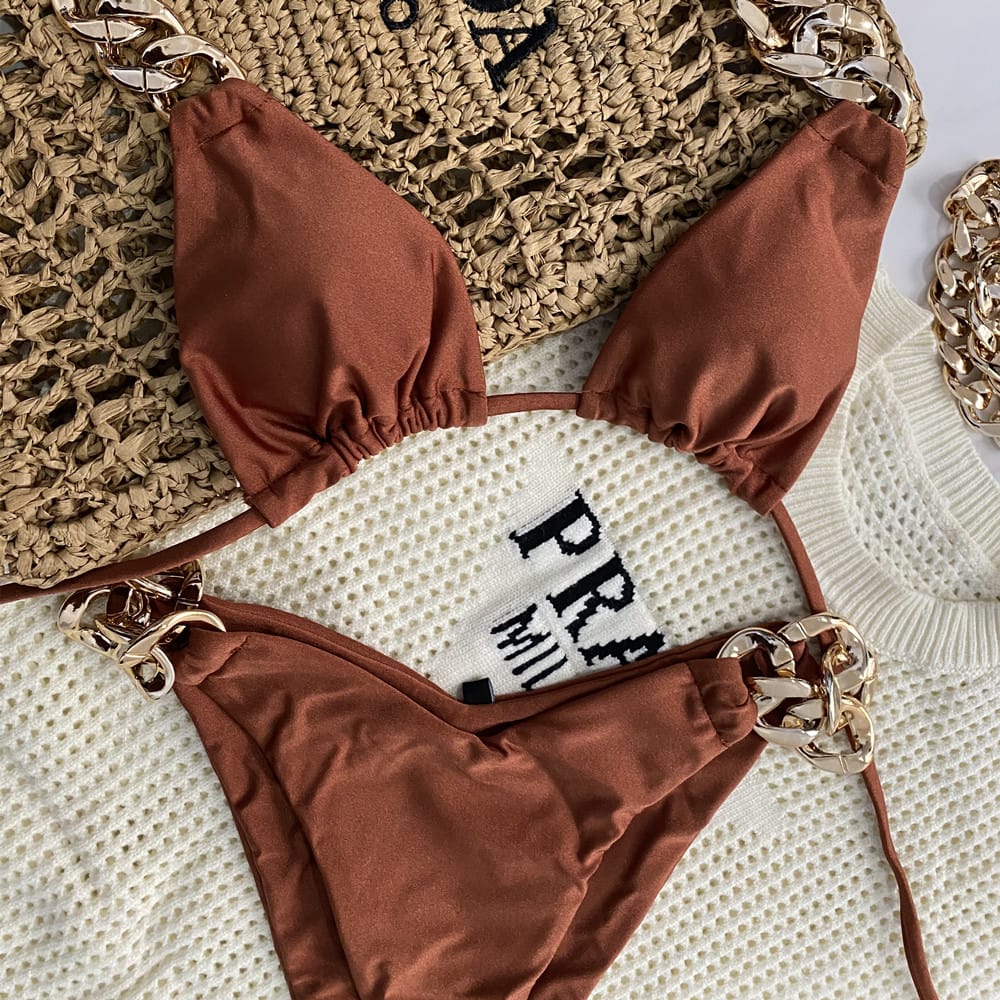 Luxe Ring Detail Bikini Set