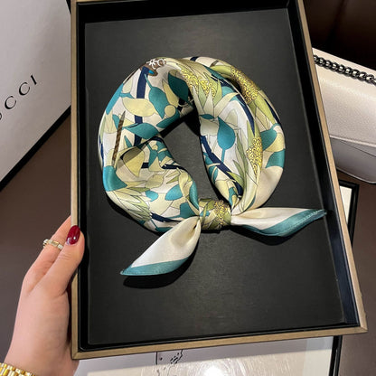 ✨ Genuine Silk Printed Square Scarf