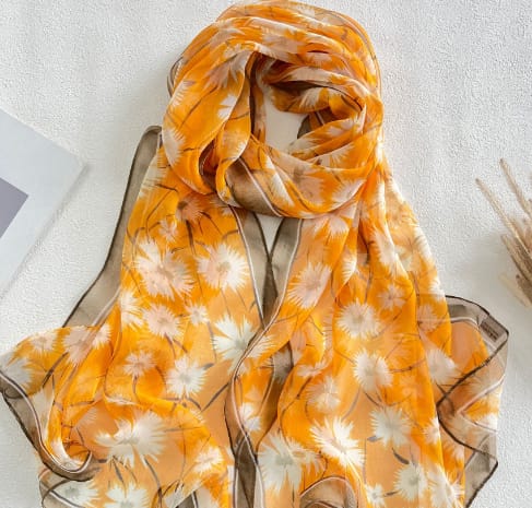 🌸 Luxury Printed Square Fashion Scarf