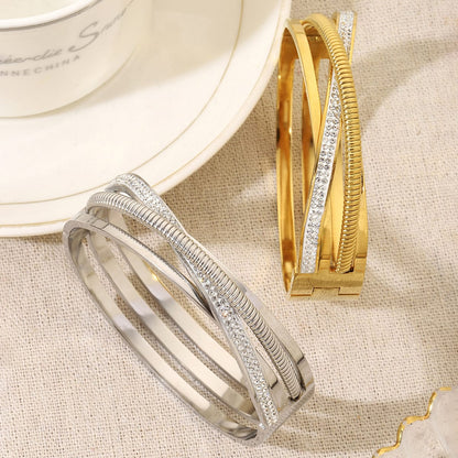 ⭕ Minimalist Titanium Steel Circle Bracelet