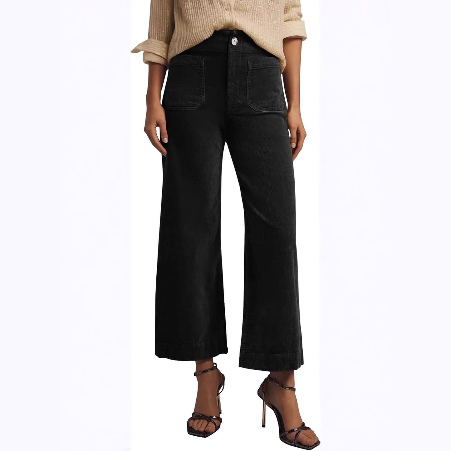 Essential Ease High-Waist Straight-Leg Trousers