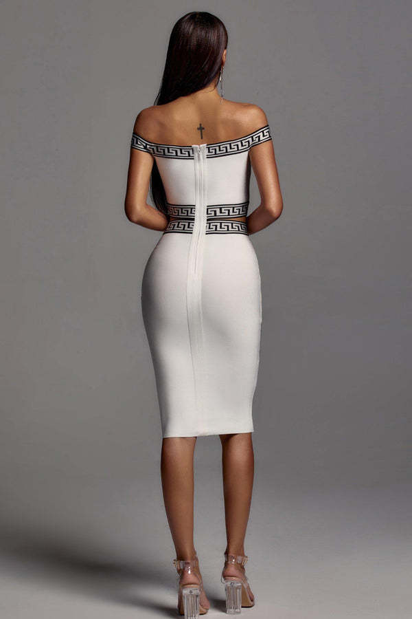 Celeste One-Shoulder Sheath Midi Dress