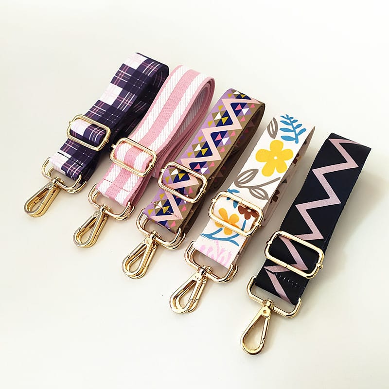 Adjustable Patterned Bag Shoulder Strap