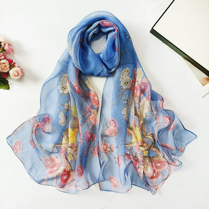 🌸 Luxury Printed Square Fashion Scarf