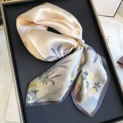 ✨ Genuine Silk Printed Square Scarf