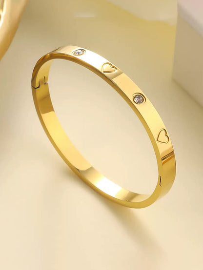 ✨ Light Luxury Stainless Steel Charm Bracelet Collection
